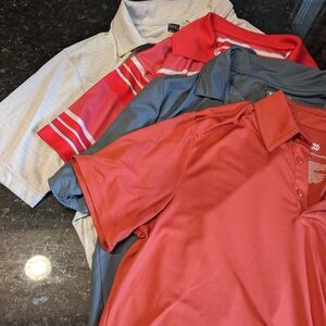 Lot Four Golf Shirts Medium (Long)